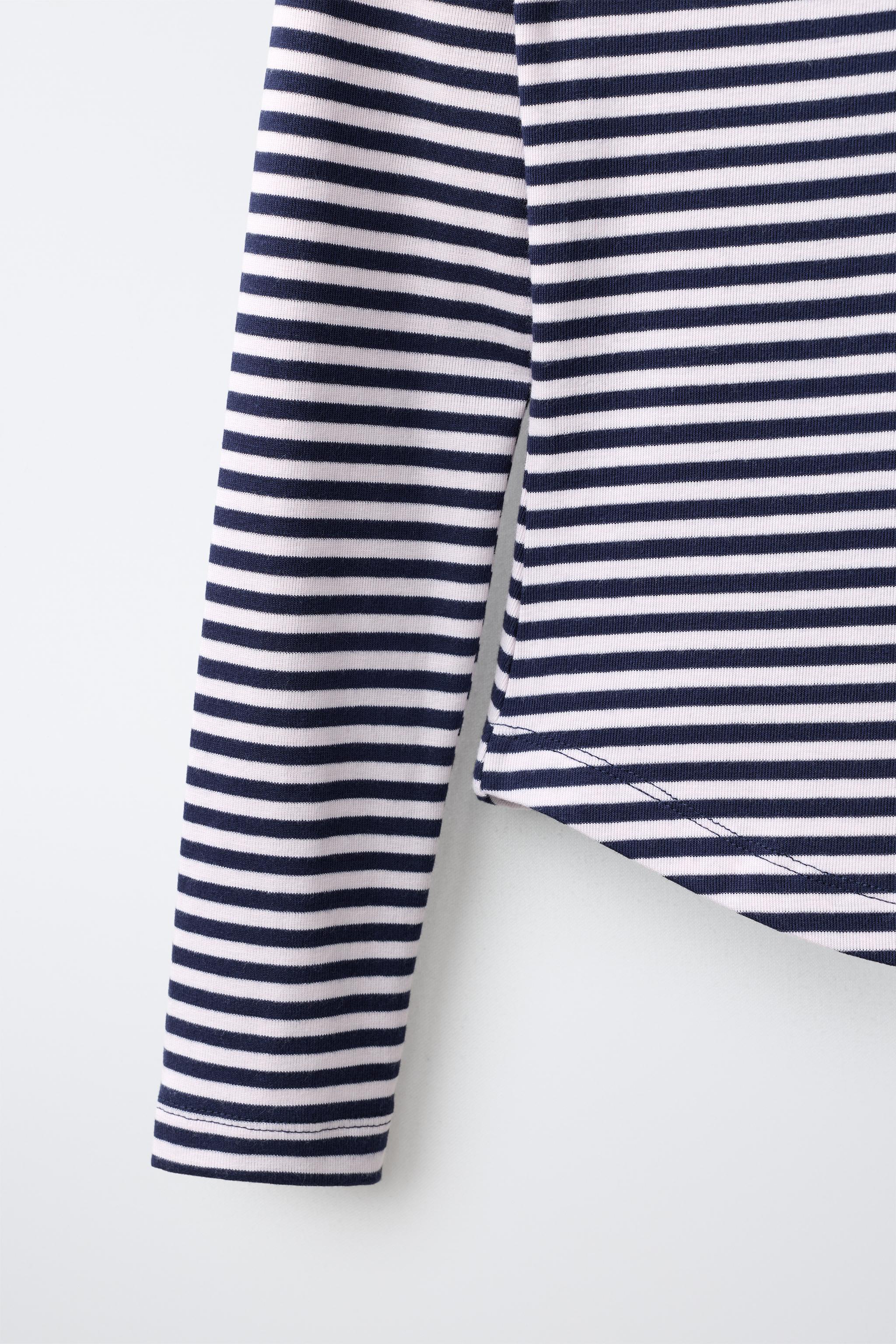 MODAL STRIPED T-SHIRT
