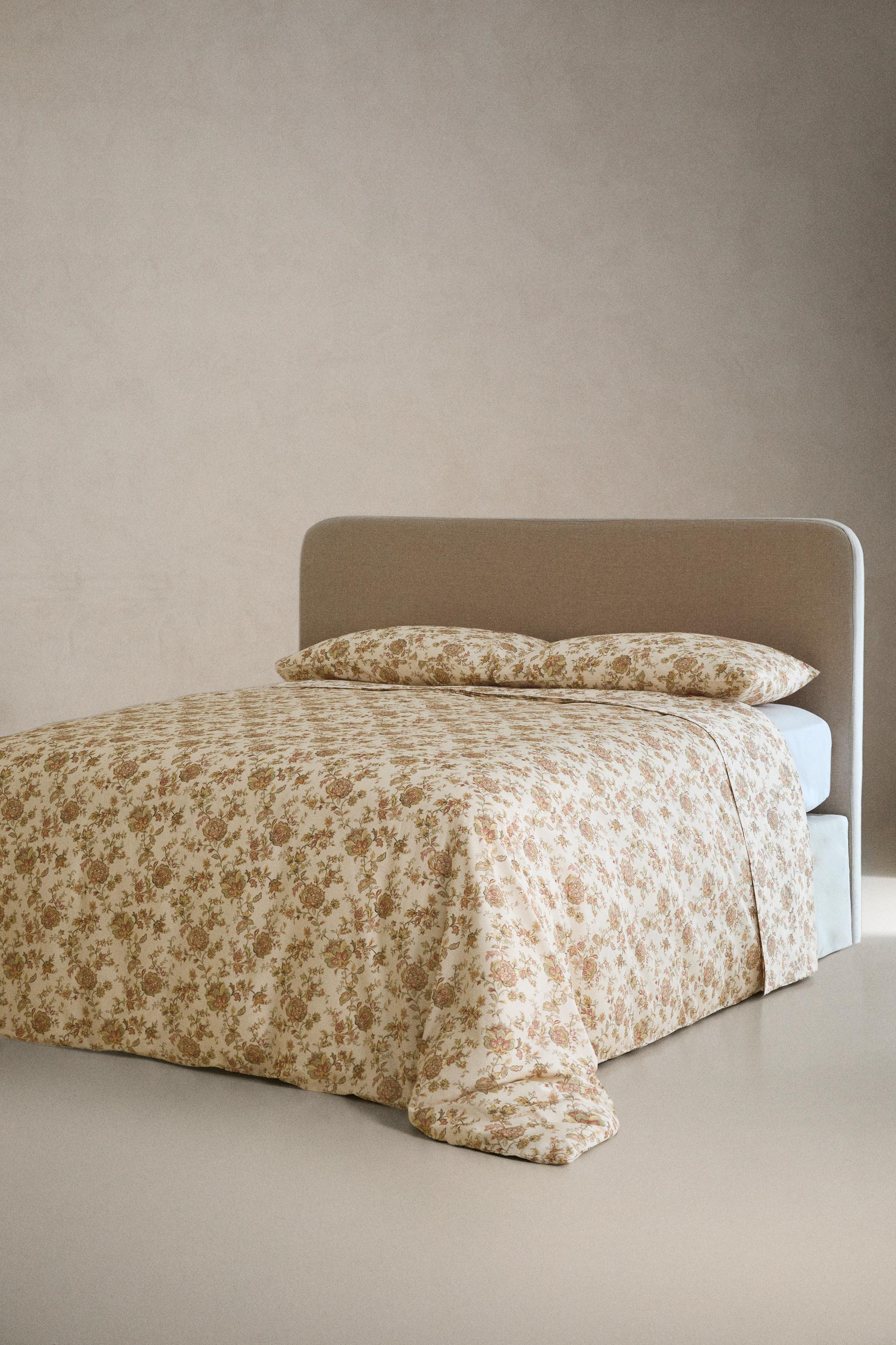 FLORAL SATEEN FLAT SHEET