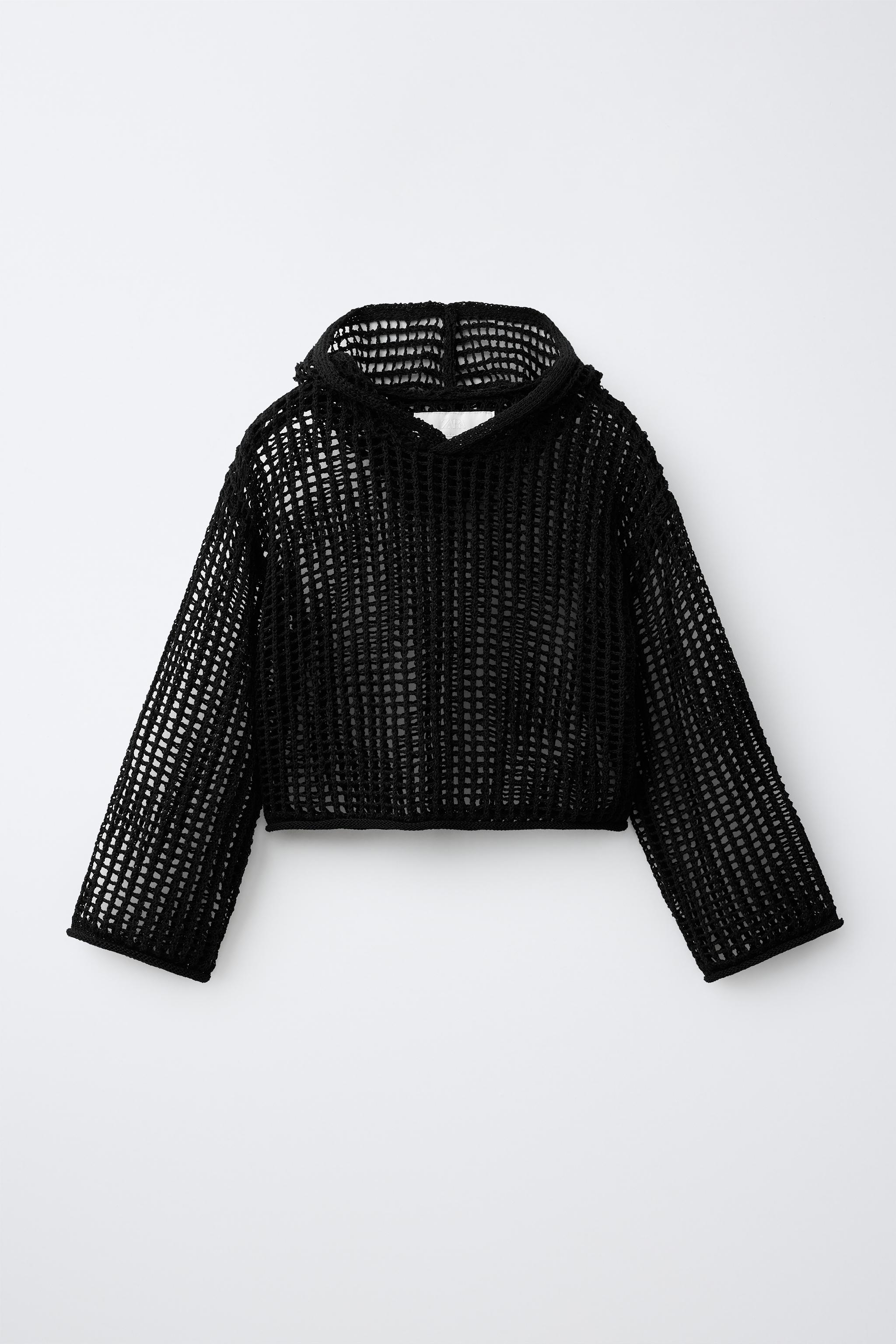 MESH HOODIE JUMPER