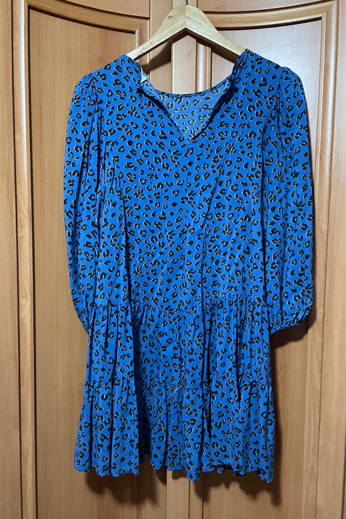 PRINTED DRESS WITH FRILLS - Image 4