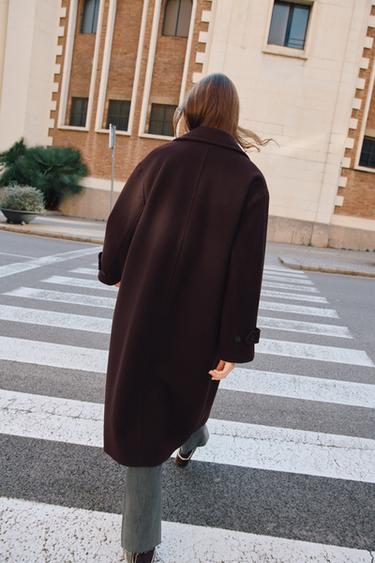 MANTEAU OVERSIZE SOFT - Bordeaux de Zara - Image 6