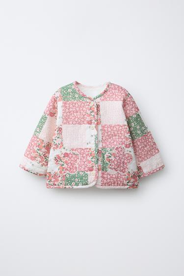CAZADORA ACOLCHADA PATCHWORK - Multicolor de Zara - Imagen 0