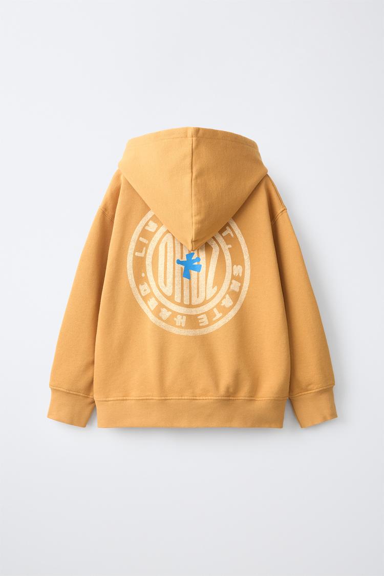 Sudadera capucha estampado logo