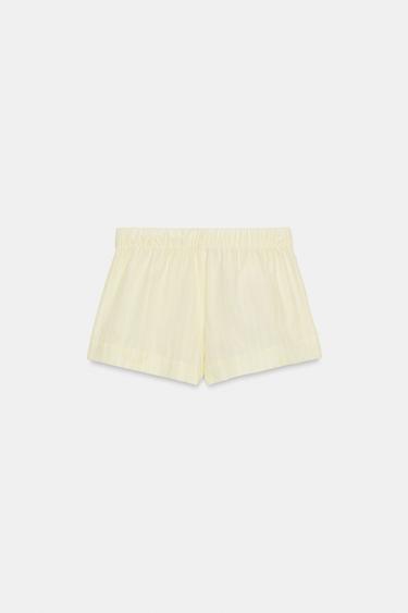 STRIPED POPLIN SHORTS - Printed by Zara - Image 4