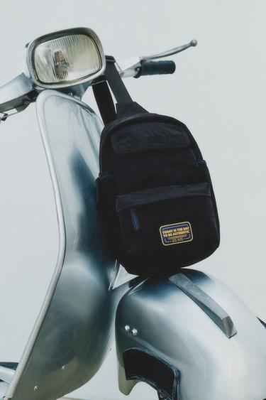 Zara MULTI-POCKET CROSSBODY BAG - Black