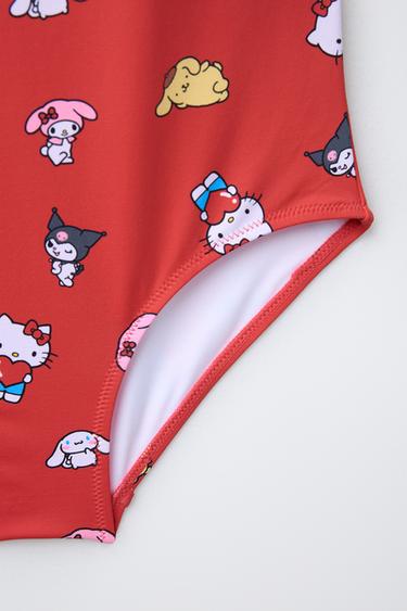 6-14 ANS/ MAILLOT DE BAIN HELLO KITTY AND FRIENDS © SANRIO - Rouge de Zara - Image 3