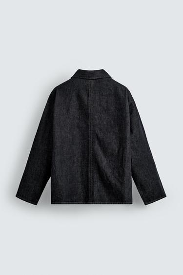 SURCHEMISE COUPE DÉCONTRACTÉE EN DENIM - Bleu de Zara - Image 7