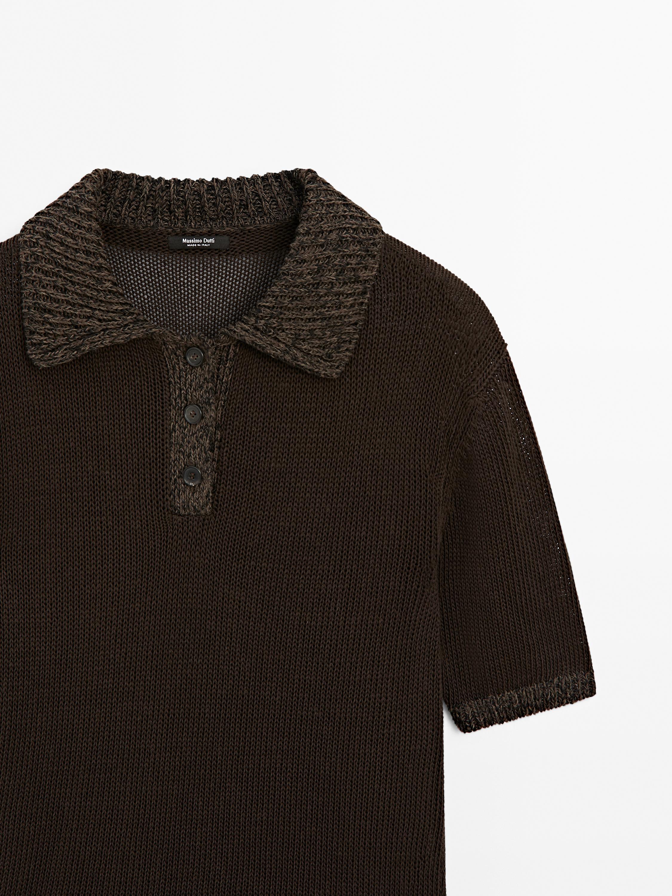 Pull polo col contrastant