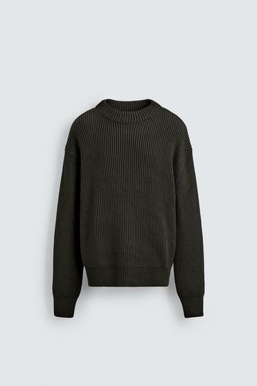 PULL À COL CHEMINÉE - Kaki de Zara - Image 6