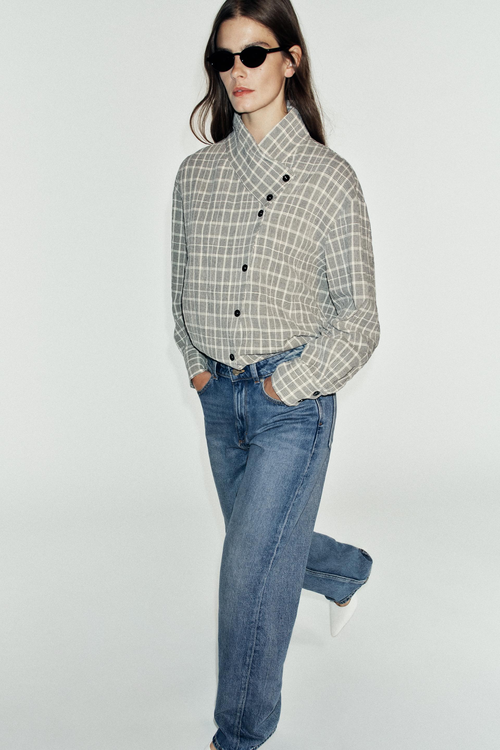 PLAID WRAP SHIRT thumbnail 3