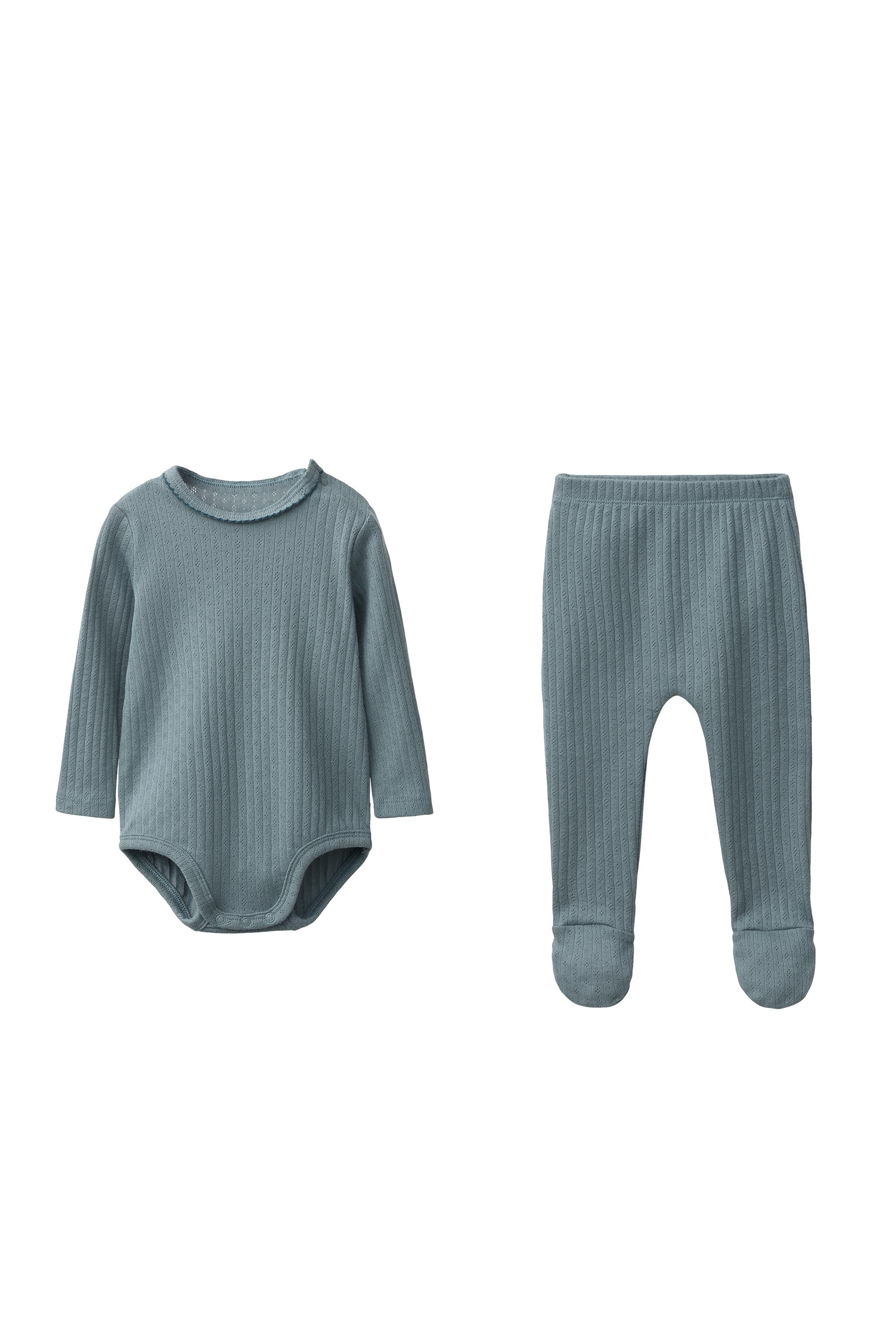 リブボディスーツ＆フットレギンスセット - オイル | ZARA Japan / 日本