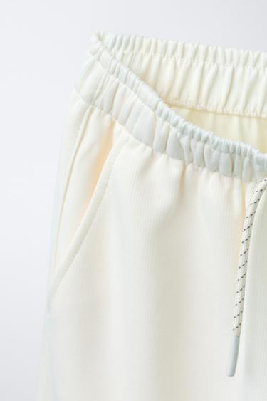 PANTALON DE JOGGING FLUIDE - Écru de Zara - Image 2