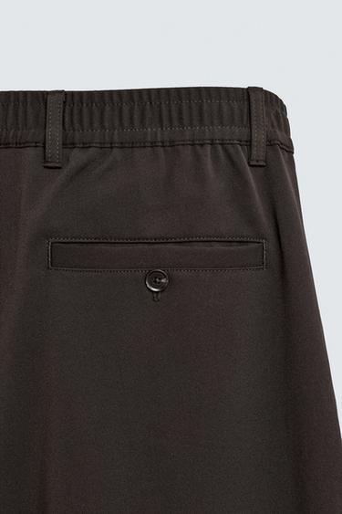 PANTALON STRAIGHT FIT CONFORT - Marron de Zara - Image 9