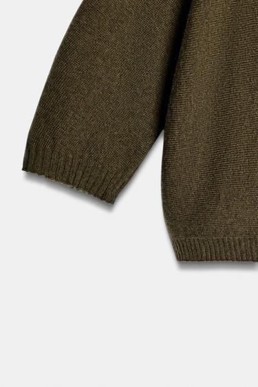 OVERSIZE WOOL JUMPER - Green by Zara - Image 6