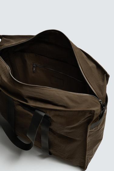 SAC SHOPPER TECHNIQUE - Marron de Zara - Image 3
