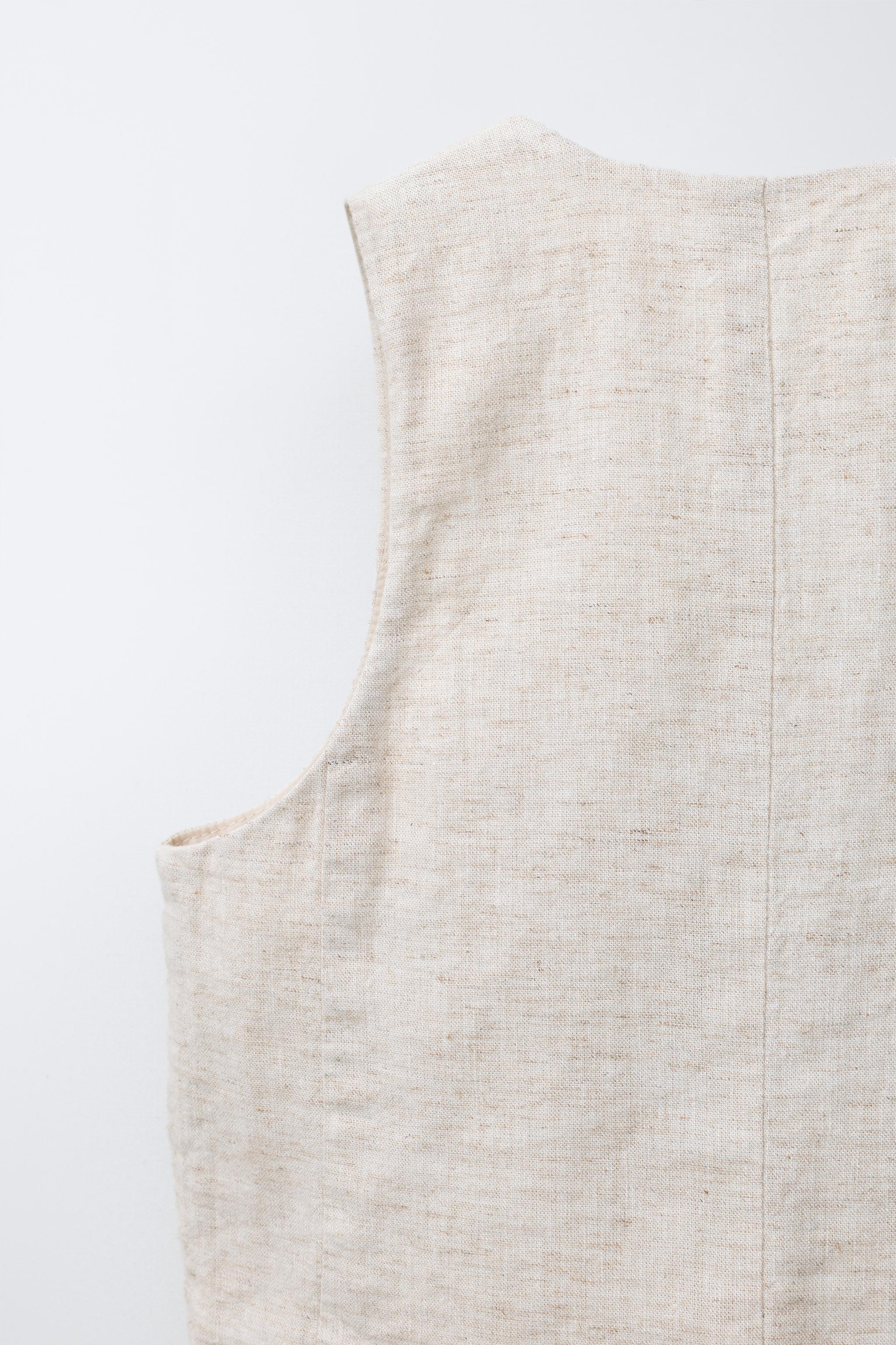 GILET DE COSTUME EN LIN