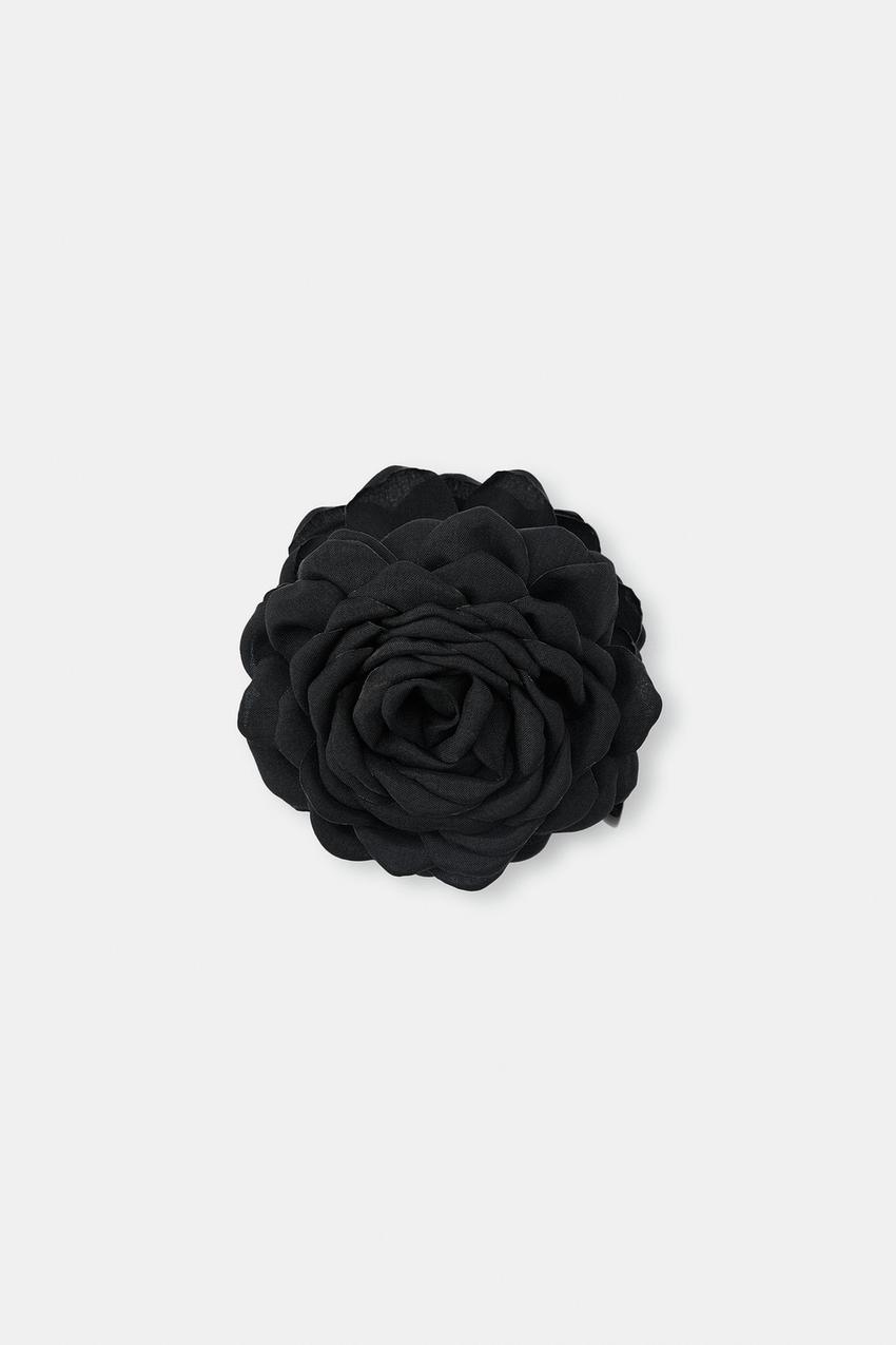 FLORAL HAIR CLIP - Black | ZARA Australia display picture 1
