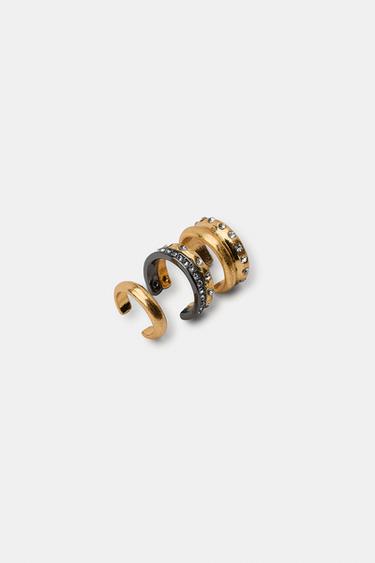 PACK OF 3 TOE RINGS - Golden by Zara - Image 2