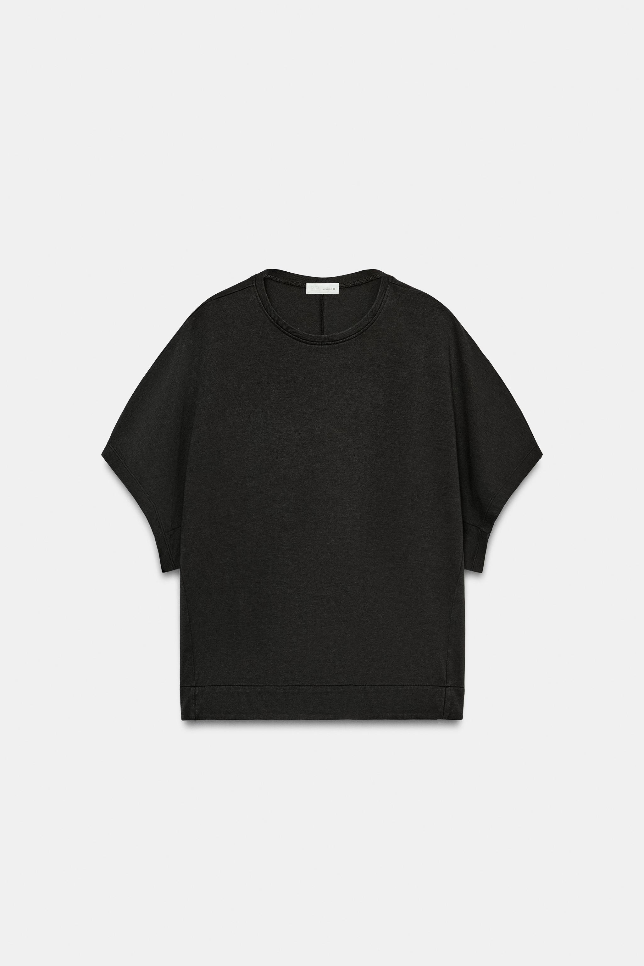 INTERLOCK LAYER T-SHIRT - Charcoal | ZARA United States