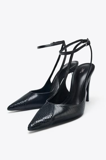 TALONS EN CUIR - Noir de Zara - Image 3
