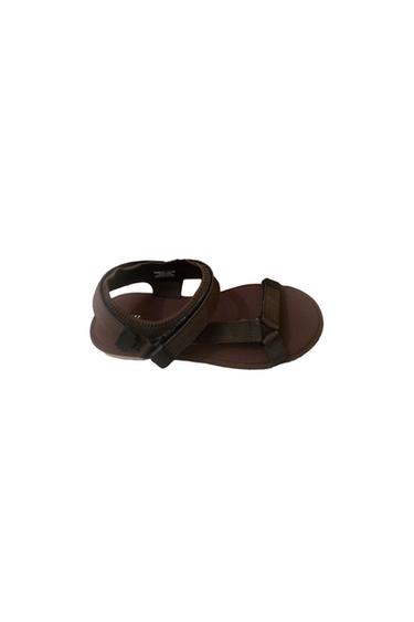 BROWN TECHNICAL FLAT SANDALS UK 8/41