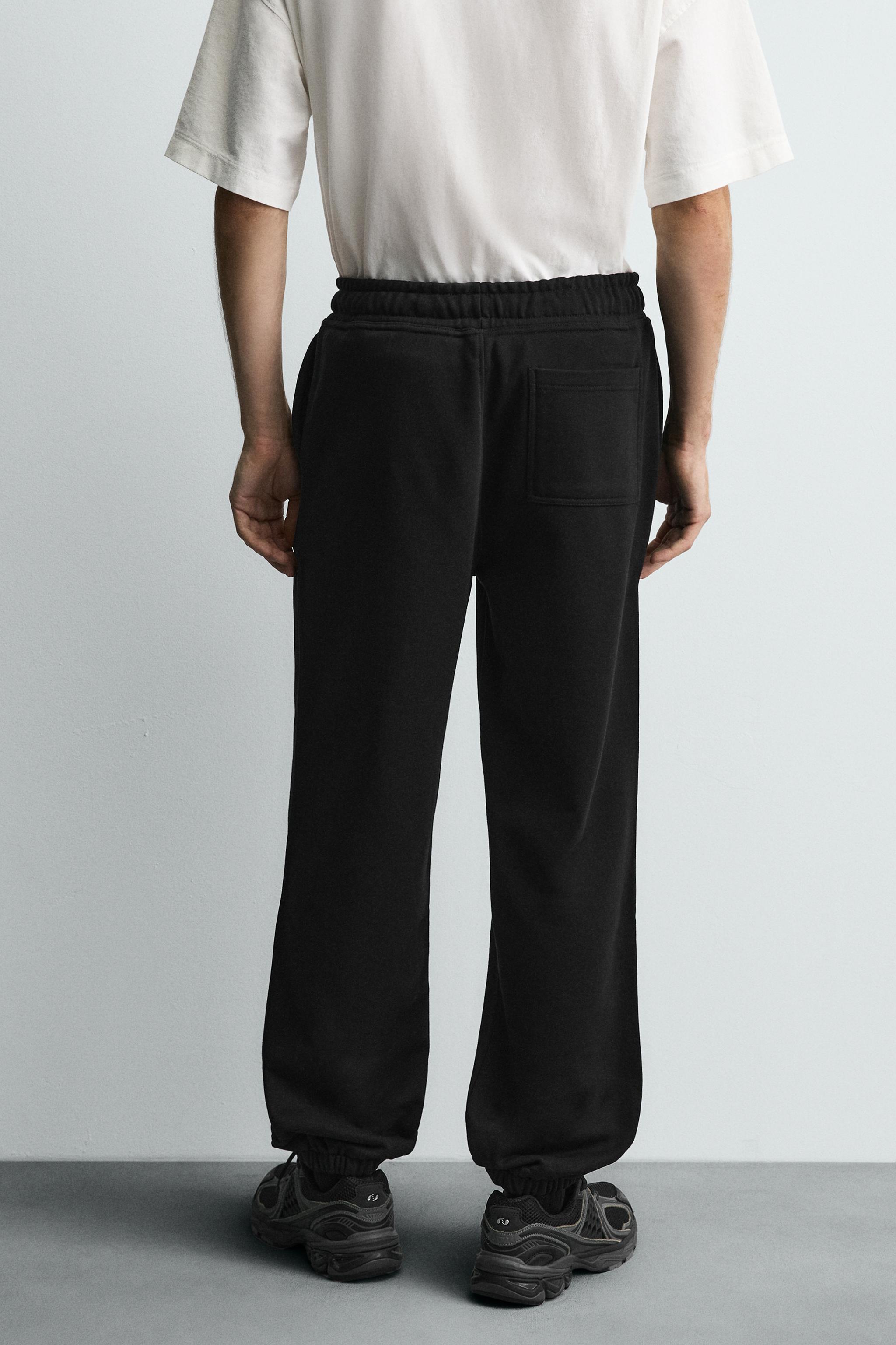 Мужские брюки Zara BASIC REGULAR FIT JOGGING PANTS — фото 3