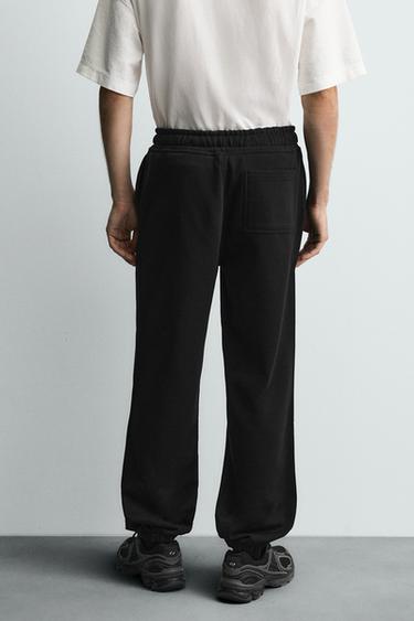 PANTALON JOGGER REGULAR FIT BASIQUE - Noir de Zara - Image 2