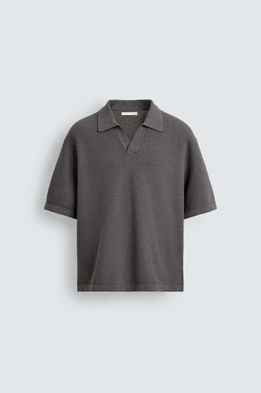 POLO THURJE RELAXED FIT - Gri nga Zara