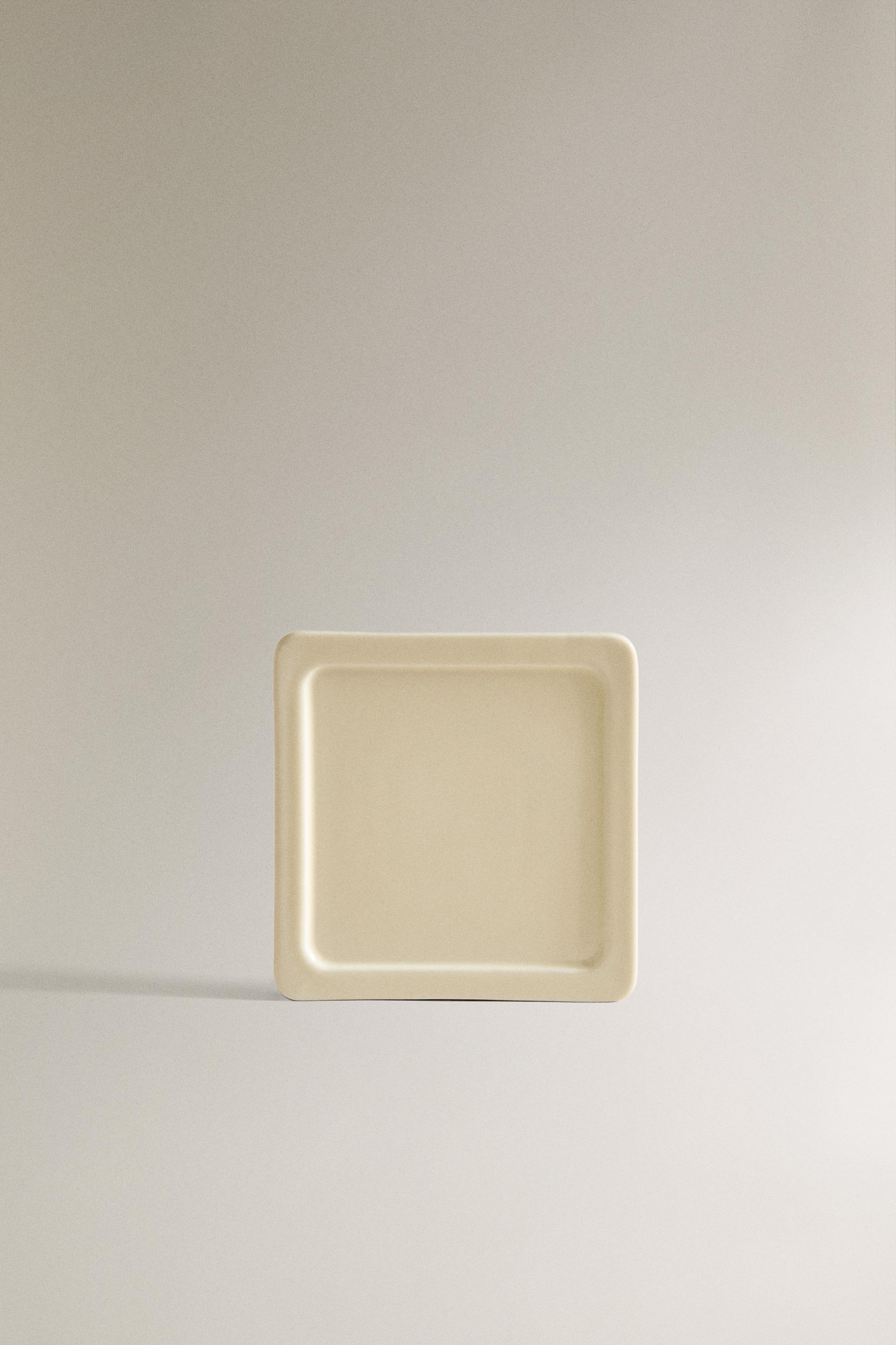 SQUARE CERAMIC BATHROOM SOAP DISH