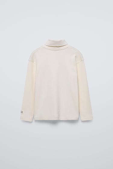 TURTLENECK TOP - Ecru by Zara - Image 0