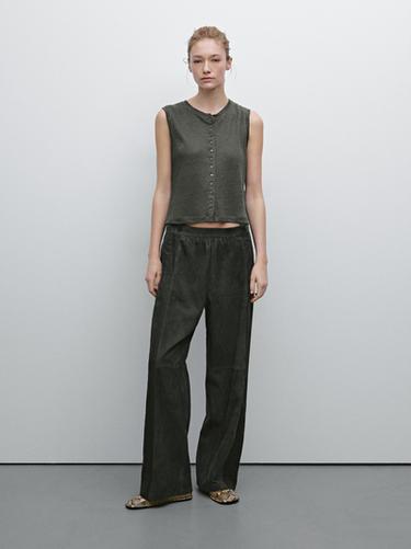Zara 100% linen knit vest - 542 - Image 0