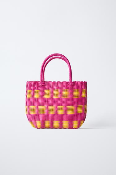 MULTICOLOURED BASKET - Pink by Zara - Image 0