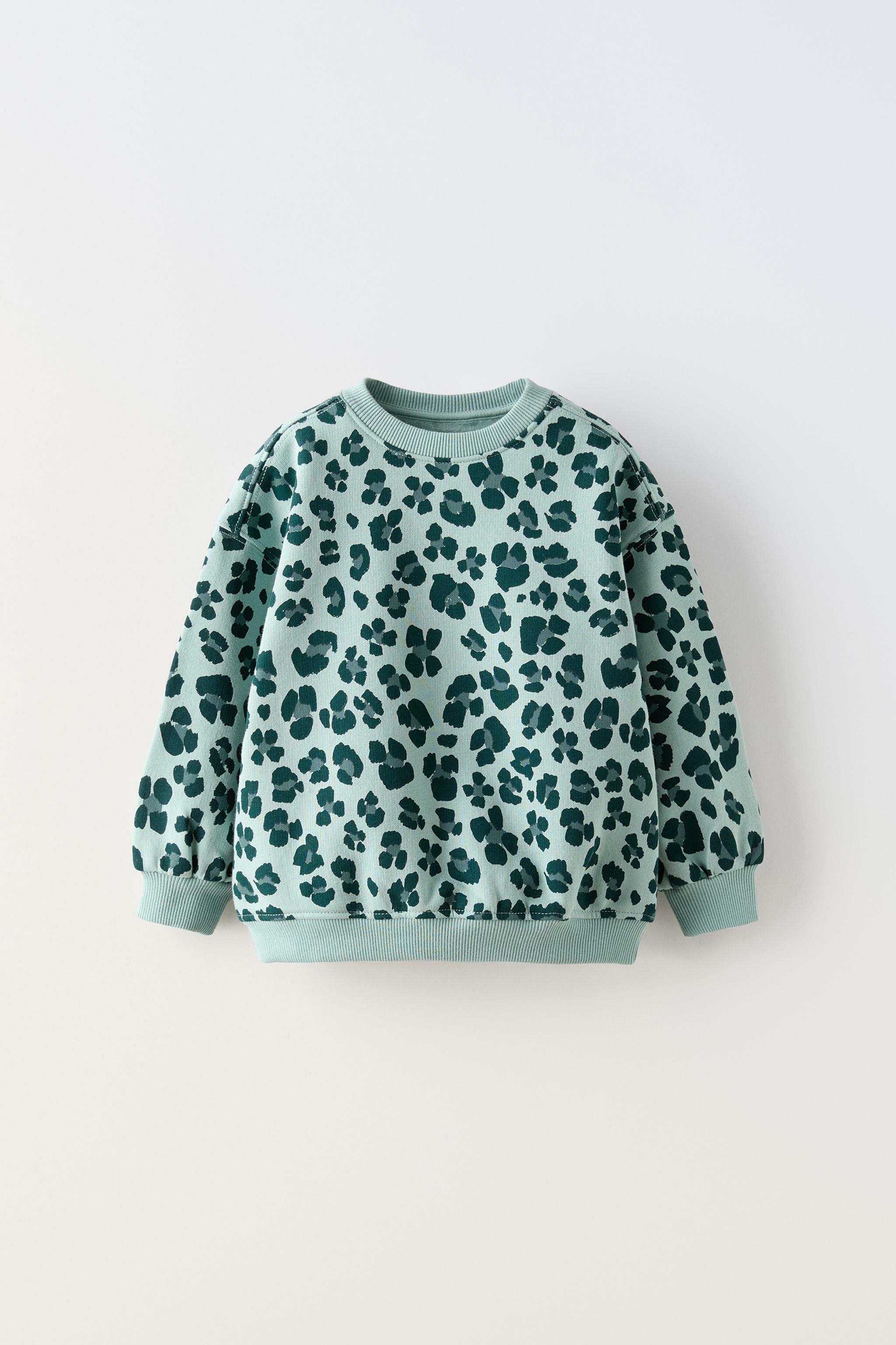 Felpa leopardata zara on sale