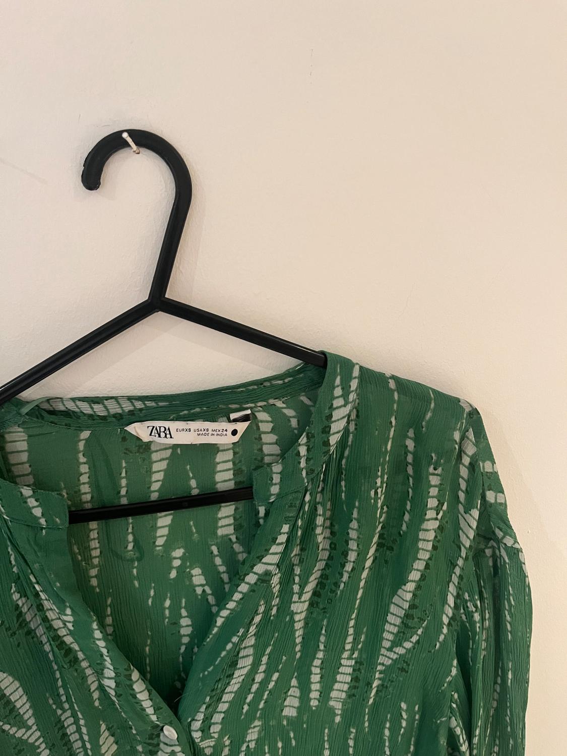 PRINTED LONGLINE BLOUSE - Image 2