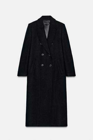 ZW COLLECTION WOOL BLEND COAT - Black by Zara - Image 0
