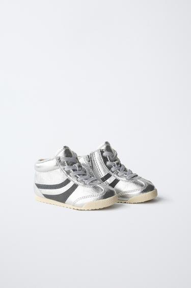 BOTÍN DEPORTIVO MODA - Plata de Zara