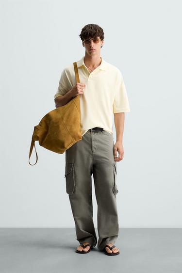 POLO RELAXED FIT - Amarillo claro de Zara - Imagen 0