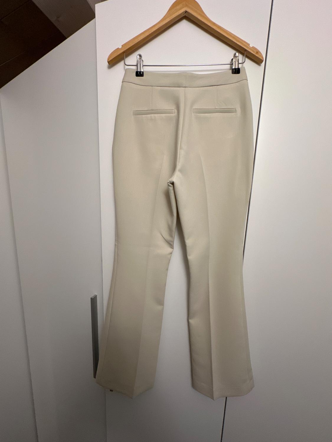 HIGH-WAISTED STRAIGHT CUT TROUSERS - Image 2
