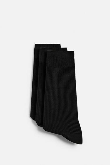 3-PACK OF LIGHTWEIGHT SOCKS - Black by Zara