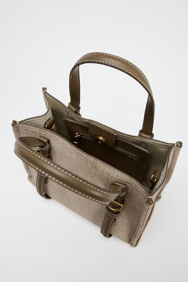 MINI TOTE BAG - Beige by Zara - Image 3