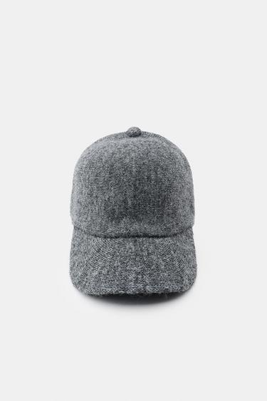 CAPPELLO IN MAGLIA CON LACCI - Grigio di Zara