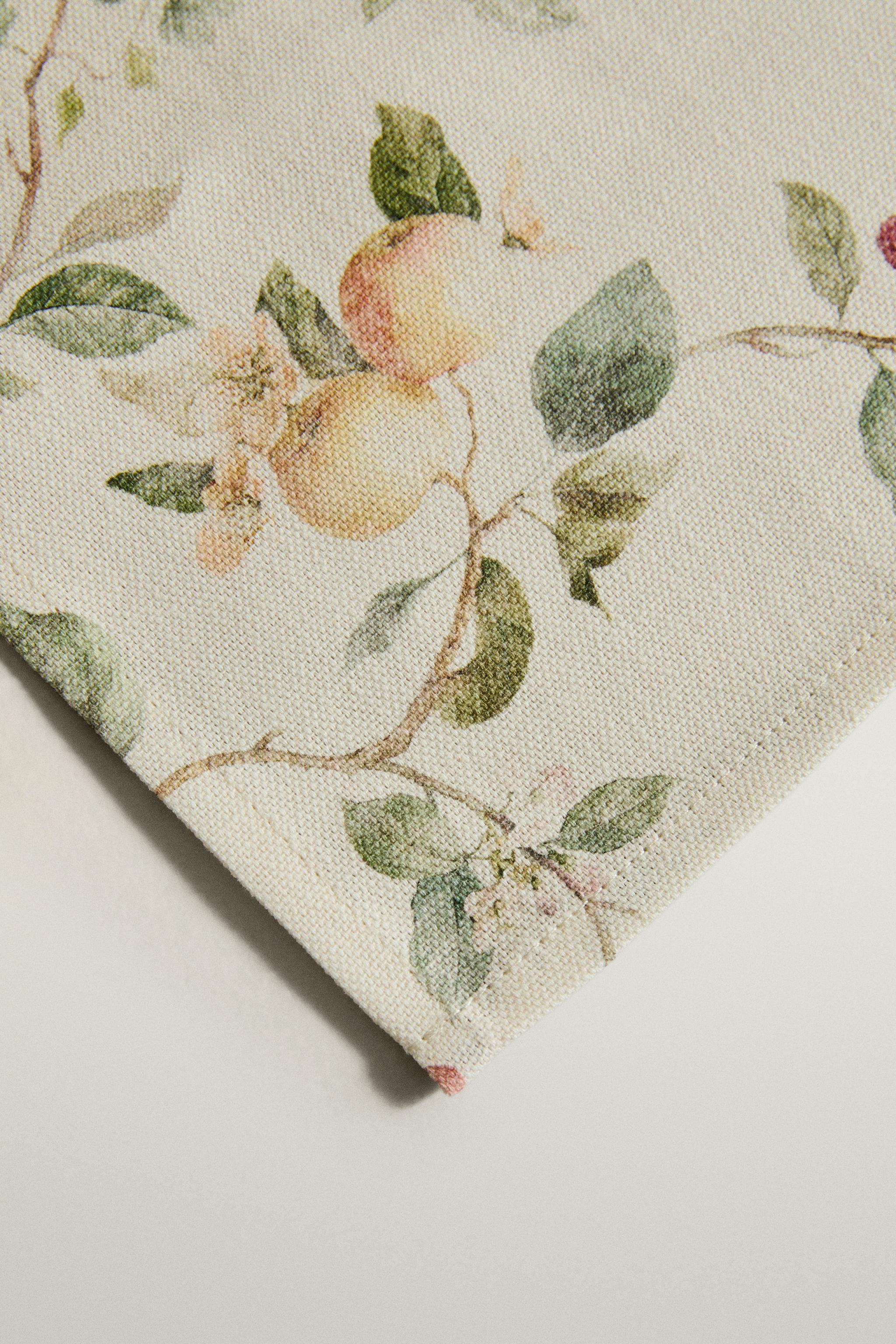SERVIETTES IMPRIMÉ BOTANIQUE (LOT DE 2)