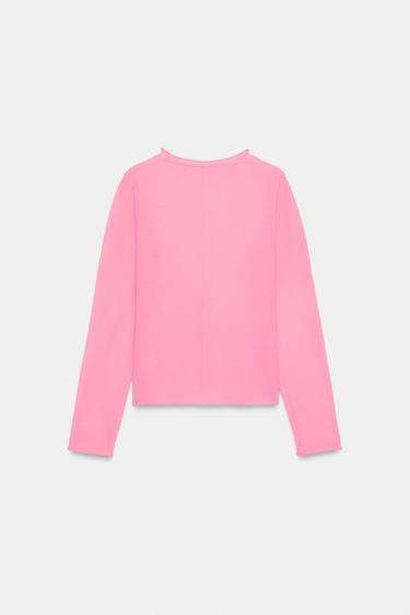 FINE KNIT JUMPER - Mid-pink by Zara - Image 7