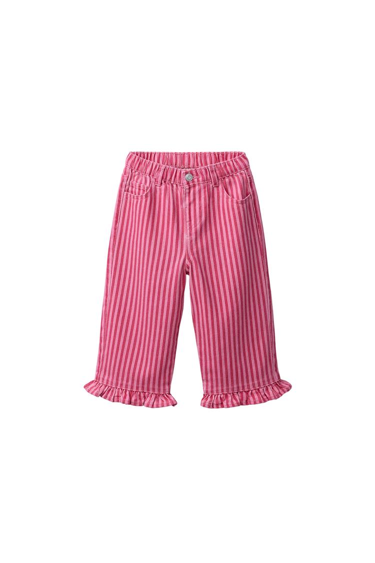 PANTALÓN CULOTTE RAYAS VOLANTES