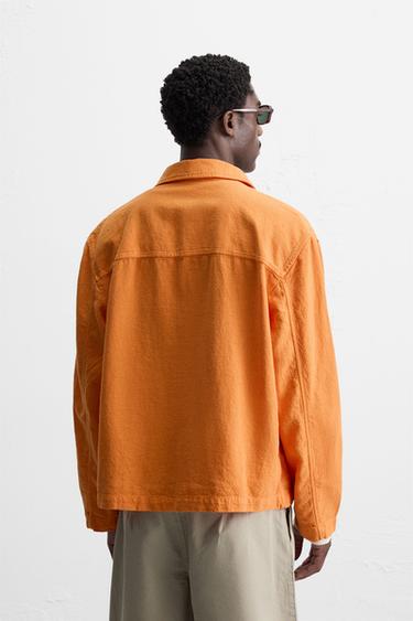 PELLAVA-PUUVILLAPÄÄLLYSPAITA - Orange Zaralta
