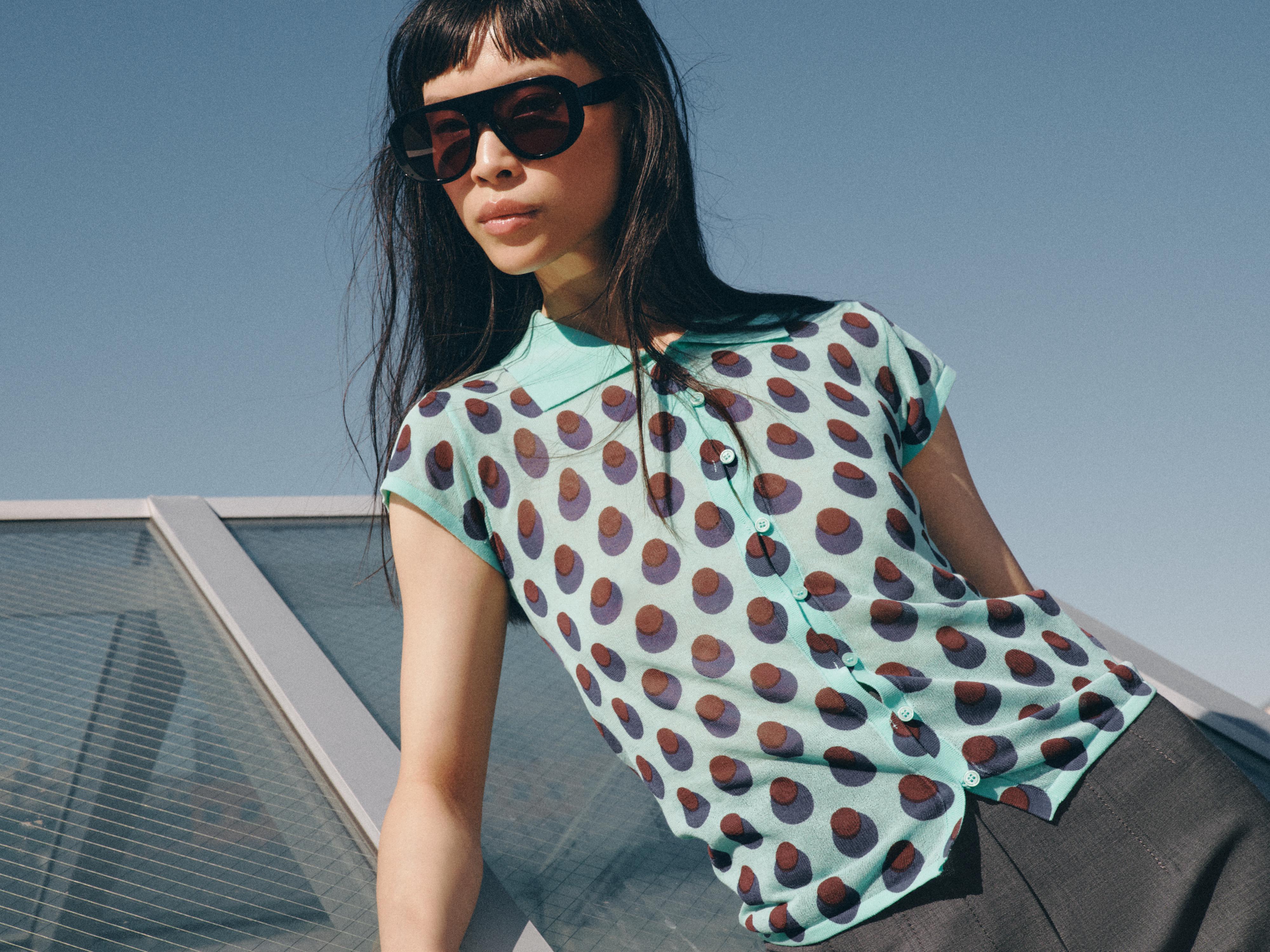KNIT JACQUARD POLO SHIRT