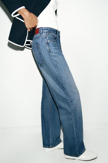 JEAN Z1975 DROIT TAILLE HAUTE LONGUEUR LONGUE - Bleu moyen de Zara - Image 4