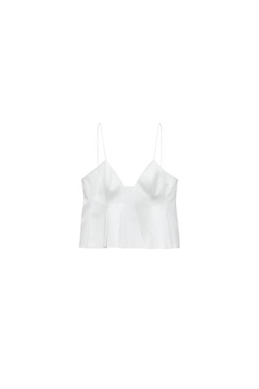 ZW COLLECTION STRAPPY TOP WITH GODETS