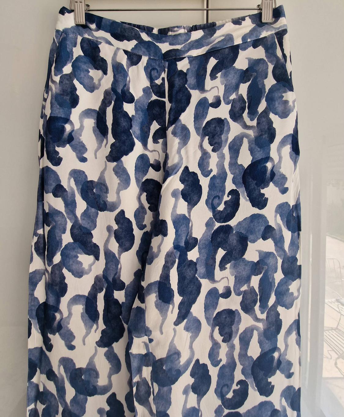 PRINTED STRAIGHT-CUT TROUSERS - Image 2