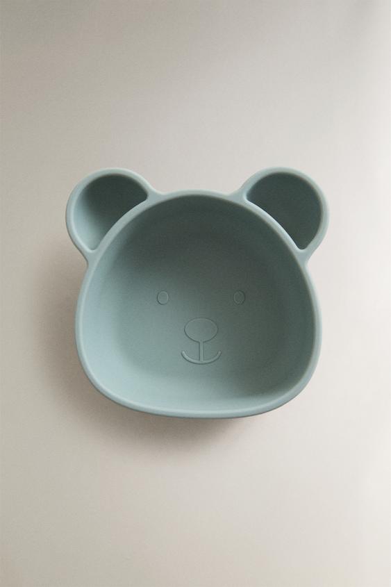 BOL INFANTIL SILICONA OSO - Azul de Zara - Imagen 0